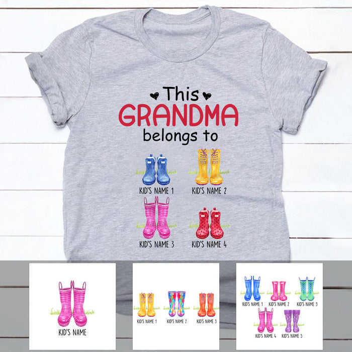 Personalized This Grandma Belongs To Boots T Shirt SB253 65O53 1