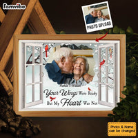 Personalized Memorial Your Wings Were Ready But My Heart Was Not Picture Frame Light Box 31491 thumb 1