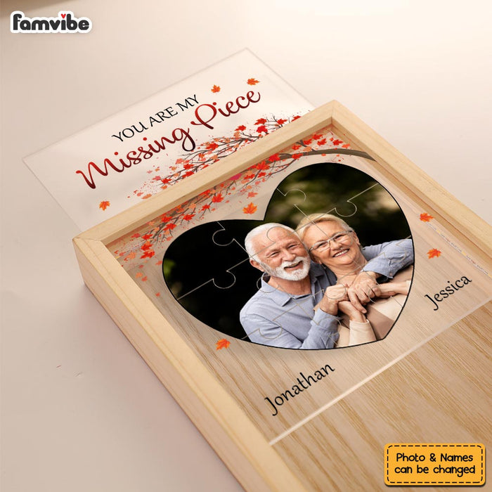 Personalized Couple You Are My Missing Piece Picture Frame Light Box 31493 1
