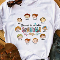 Personalized Blessed To Be A Grandma T Shirt MR121 73O36 thumb 1