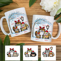 Personalized Fluffy Cats Christmas  Mug OB283 30O53 thumb 1