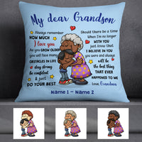 Personalized Grandma Grandson Love Pillow MR41 67O57 thumb 1