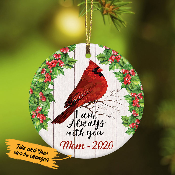 Personalized Cardinal With You Christmas  Ornament SB51 81O36 1