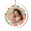 Personalized Christmas Gift Promoted To Big Sister Circle Ornament 30264 1