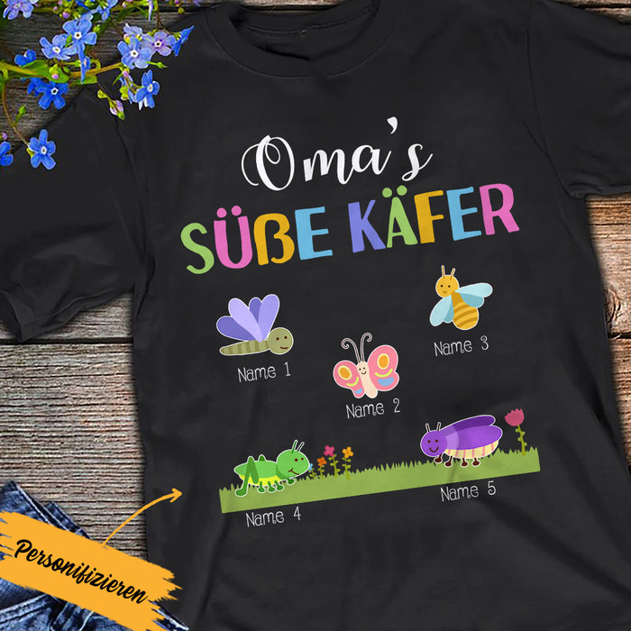Personalized Grandma Mom Oma Käfer German T Shirt AP175 73O57 1