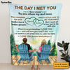 Personalized Gift For Couple The Day We Met Blanket 31260 1