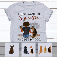 Personalized Drink Coffee Pet Dog T Shirt OB311 85O53 thumb 1