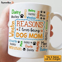Personalized Gift For Dog Mom Word Art Mug 32055 thumb 1