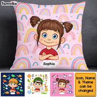 Personalized Gift For Grandson Granddaughter Background Custom Pillow 30485 thumb 1