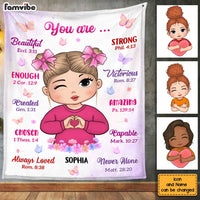Personalized Inspiring Gift For Granddaughter You Are Beautiful Blanket 31294 thumb 1