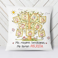 Personalized Mom Grandma Blessed Mamá Abuela Spanish Pillow AP273 30O34 (Insert Included) thumb 1