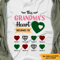 Personalized Mom Grandma Heart Belong To T Shirt MR42 95O47 thumb 1
