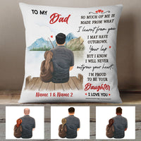 Personalized Dad Fishing Pillow MR101 30O60 (Insert Included) thumb 1