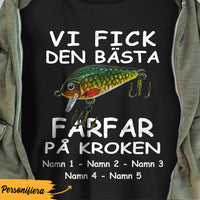 Personalized Dad Fishing Swedish Pappa Fiske T Shirt AP71 95O36 thumb 1