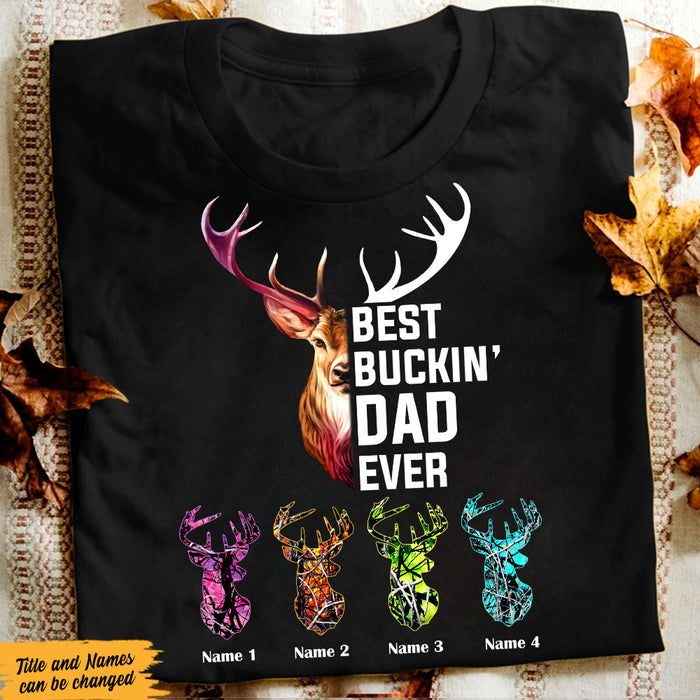 Personalized Hunting Dad Grandpa T Shirt MY252 26O47 1