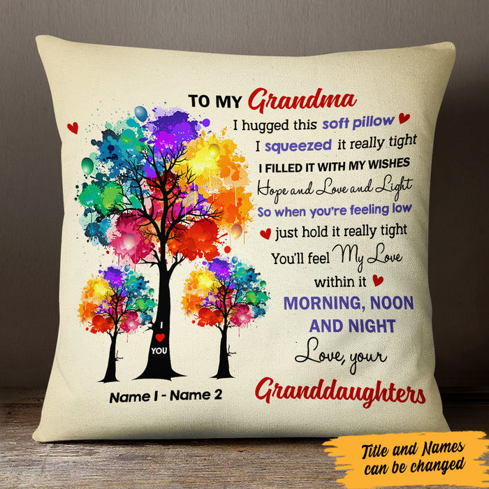 Personalized Mom Grandma Tree Love Pillow MR43 67O47 (Insert Included) 1