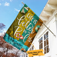 Personalized Pool Funny Garden Flag JN241 85O34 thumb 1