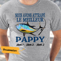 Personalized French Grand-père Fishing Grandpa T Shirt AP93 65O36 thumb 1