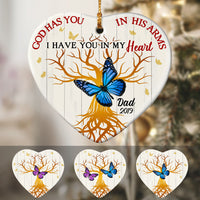 Personalized Butterfly Memorial Mom Dad Ornament OB162 95O53 thumb 1