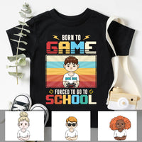 Personalized Born To Game Back To School Kid T Shirt JL26 95O57 thumb 1