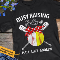 Personalized Mom Baseball Softball T Shirt JN126 85O36 thumb 1