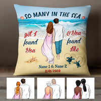 Personalized Couple Beach Pillow JN92 95O47 (Insert Included) thumb 1