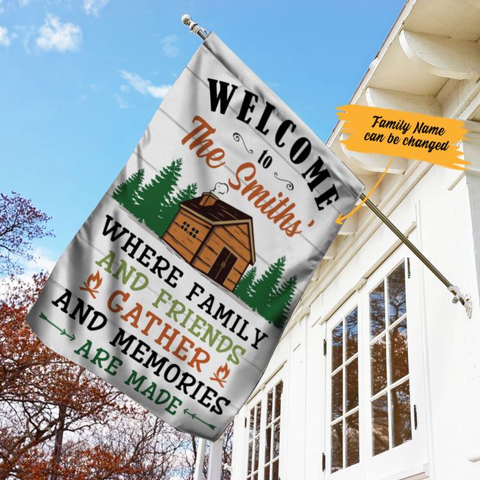 Personalized Memories Are Made At The Cabin Forest Flag AG172 73O57 1