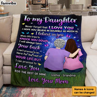 Personalized Gift For Daughter Never Forget I Love You Blanket 31297 thumb 1