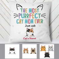 Personalized Cat Mom Pillow FB191 26O53 (Insert Included) thumb 1
