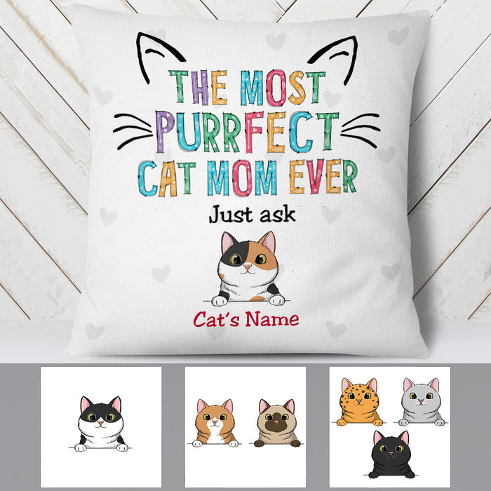 Personalized Cat Mom Pillow FB191 26O53 (Insert Included) 1