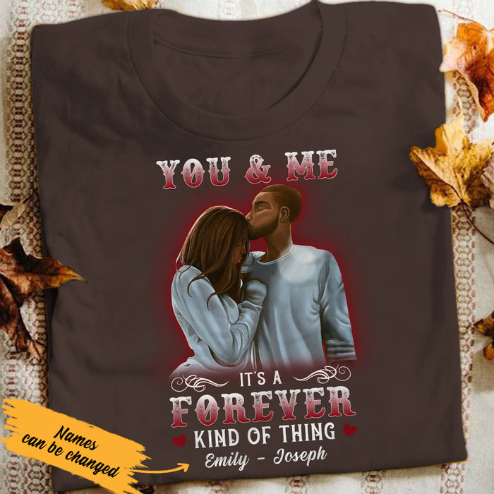 Personalized You And Me Forever BWA Couple T Shirt SB83 29O36 1