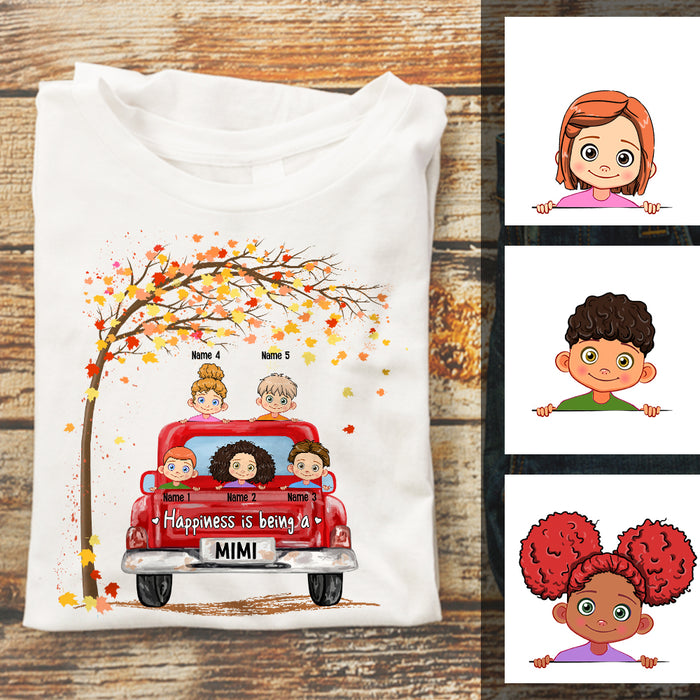 Personalized Mom Grandma Tree Truck T Shirt JL510 30O57 1