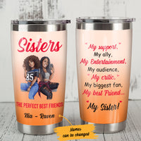 Personalized My Best Friend My Sister BWA Friends Steel Tumbler AG32 28O36 thumb 1