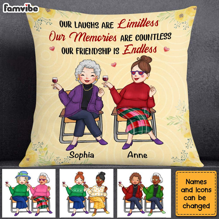 Personalized Gift For Old Friends Our Friendship Is Endless Pillow 30277 1
