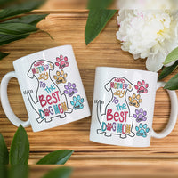 Personalized The Best Dog Mom Grandma Mug MR101 65O36 thumb 1