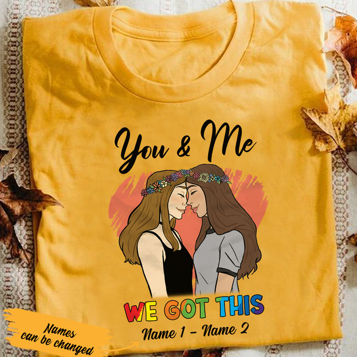 Personalized We Got This LGBT Lesbian Love T Shirt SB151 85O36 1