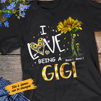 Personalized Mom Grandma Sunflower T Shirt MR312 30O58 thumb 1