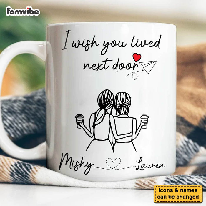 Personalized I WishYou Lived Next Door Mug 30295 1