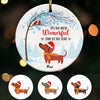 Personalized Dachshund Dog Christmas Ornament OB152 85O57 1