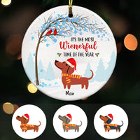Personalized Dachshund Dog Christmas Ornament OB152 85O57 thumb 1
