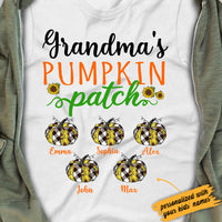 Personalized Grandma's Pumpkin Patch Fall Halloween T Shirt AG201 81O34 thumb 1