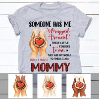 Personalized Mom Grandma Hand T Shirt MR121 30O60 thumb 1