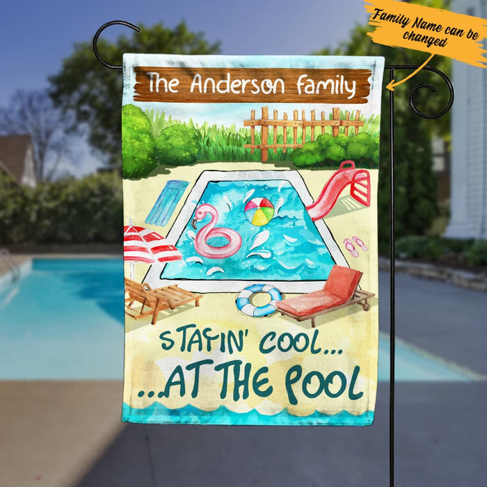 Personalized Pool Garden Flag JN242 87O34 1