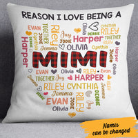 Personalized Love Grandma Word Art Pillow FB254 73O60 (Insert Included) thumb 1