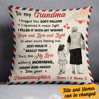 Personalized Grandpa Grandma Mom Granddaughter Daughter Grandson Pillow MR162 95O60 thumb 1