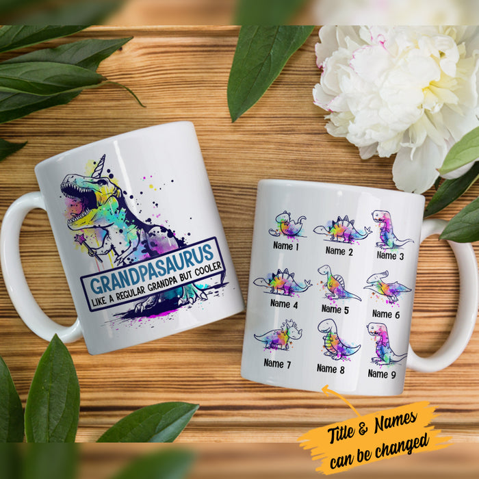 Personalized Dad Grandpa Dinosaur Mug MY201 95O34 1