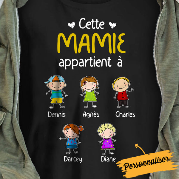 Personalized Papy Mamie French Grandma Grandpa Belongs T Shirt AP267 8 ...