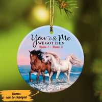 Personalized Horse Husband And Wife We Got This  Ornament SB55 87O53 thumb 1