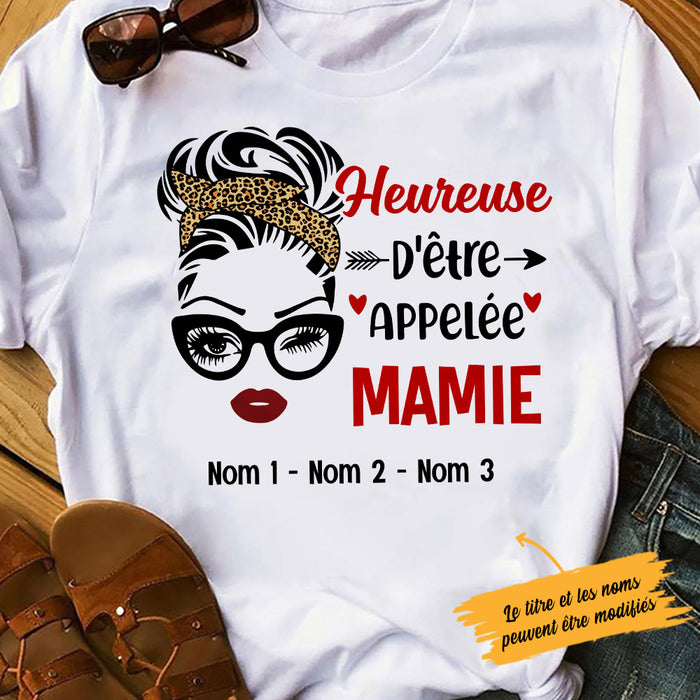 Personalized Mom Grandma Grand-mère French T Shirt AP121 87O53 1
