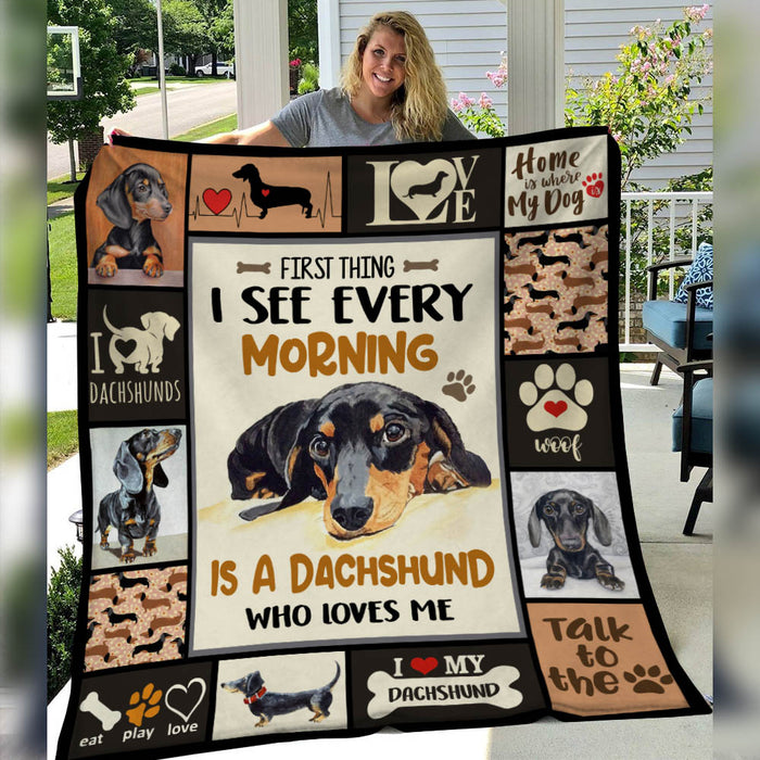 Dachshund Dog Blanket NB274 85O34 1